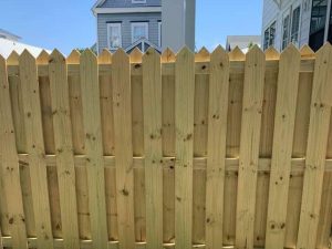 Shadowbox wood fence