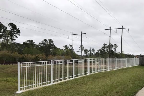 Commercial fence installation in Pensacola Florida
